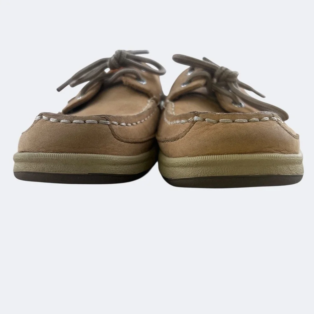 Sperry Top-Sider Boat Deck Shoes Mens Size 8‎ Brown Leather Lace Up Nautical